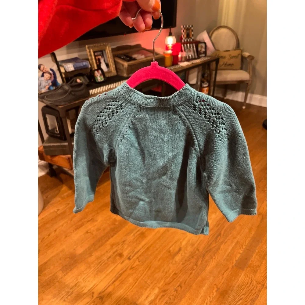 Sweethoney teal sweater girls 18-24‎ months